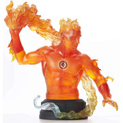 Diamond Marvel Animated Human Torch 7 Inch Resin Bust