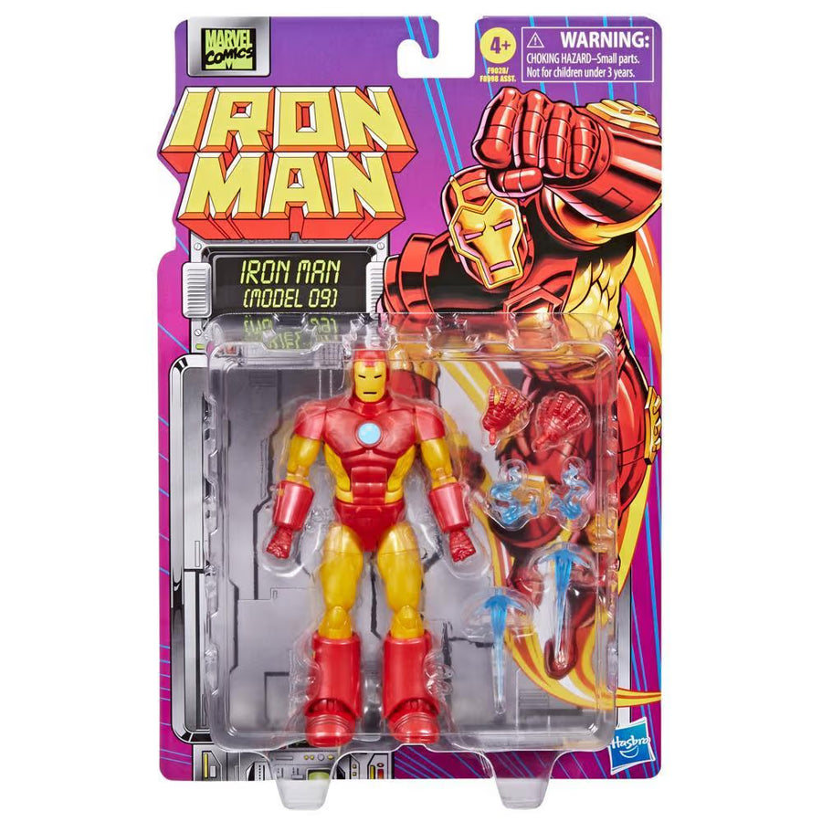 Hasbro Marvel Legends Series Iron Man Model 09 6" Retro Action Figure