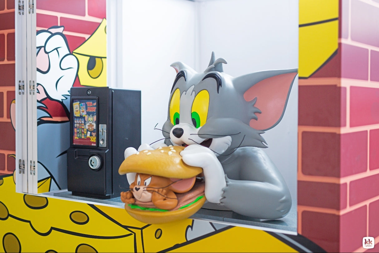 Soap Studio CA178 Tom and Jerry: Mega Burger Bust Figure Statue 1000% Version