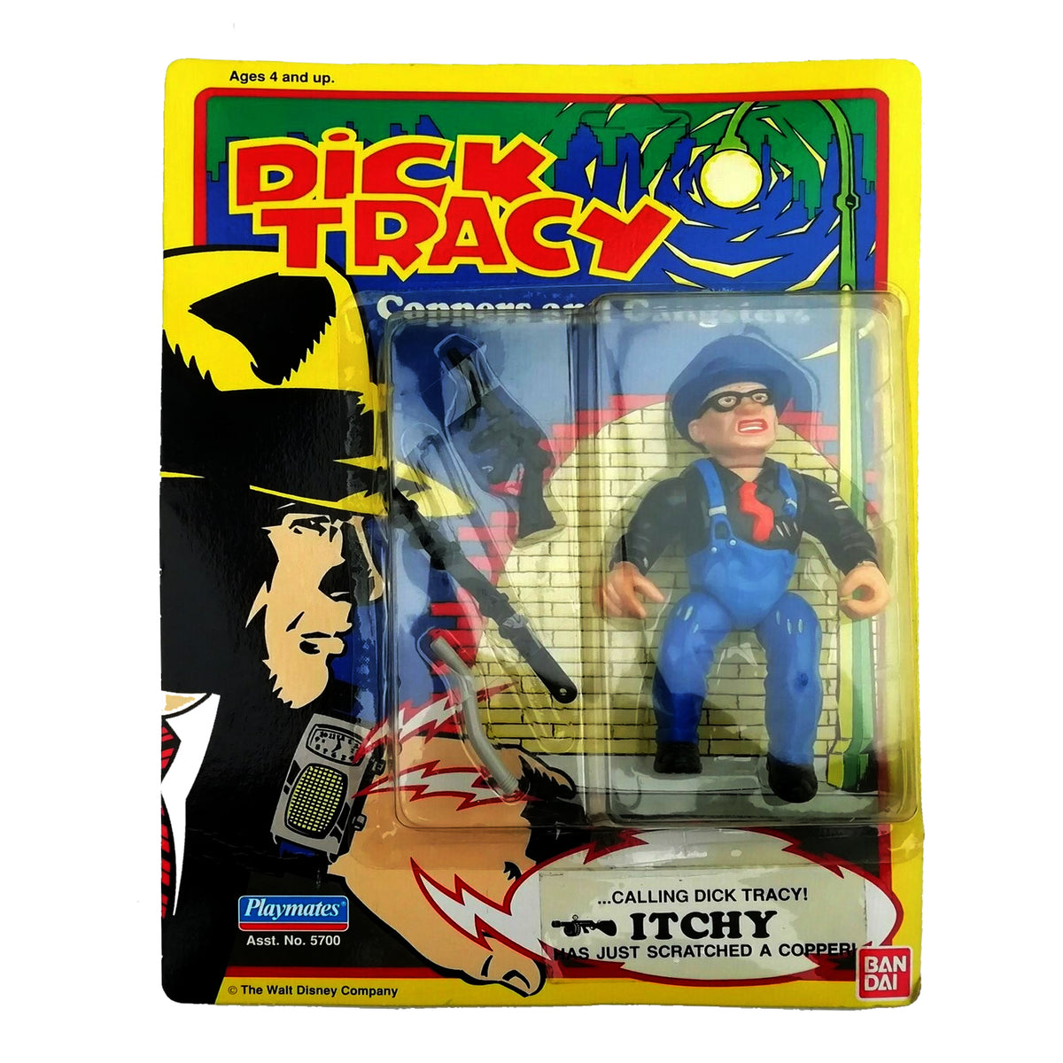 Playmates 1990 Dick Tracy Itchy Action Figure