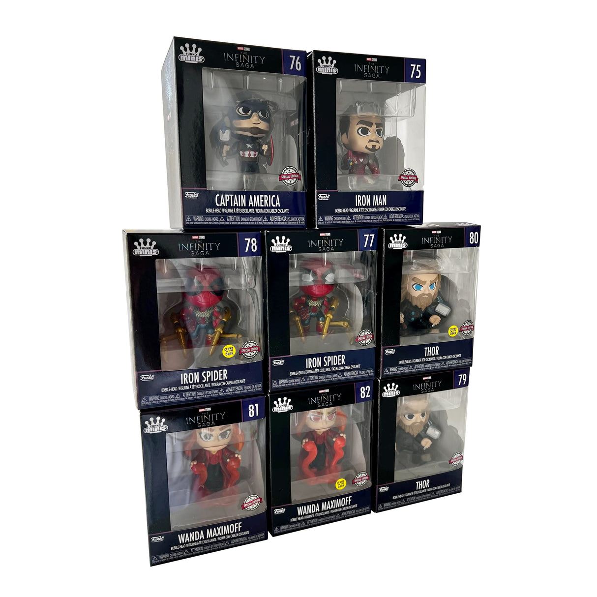 Funko Mystery Minis Marvel Avengers Infinity Saga Full Set of 8