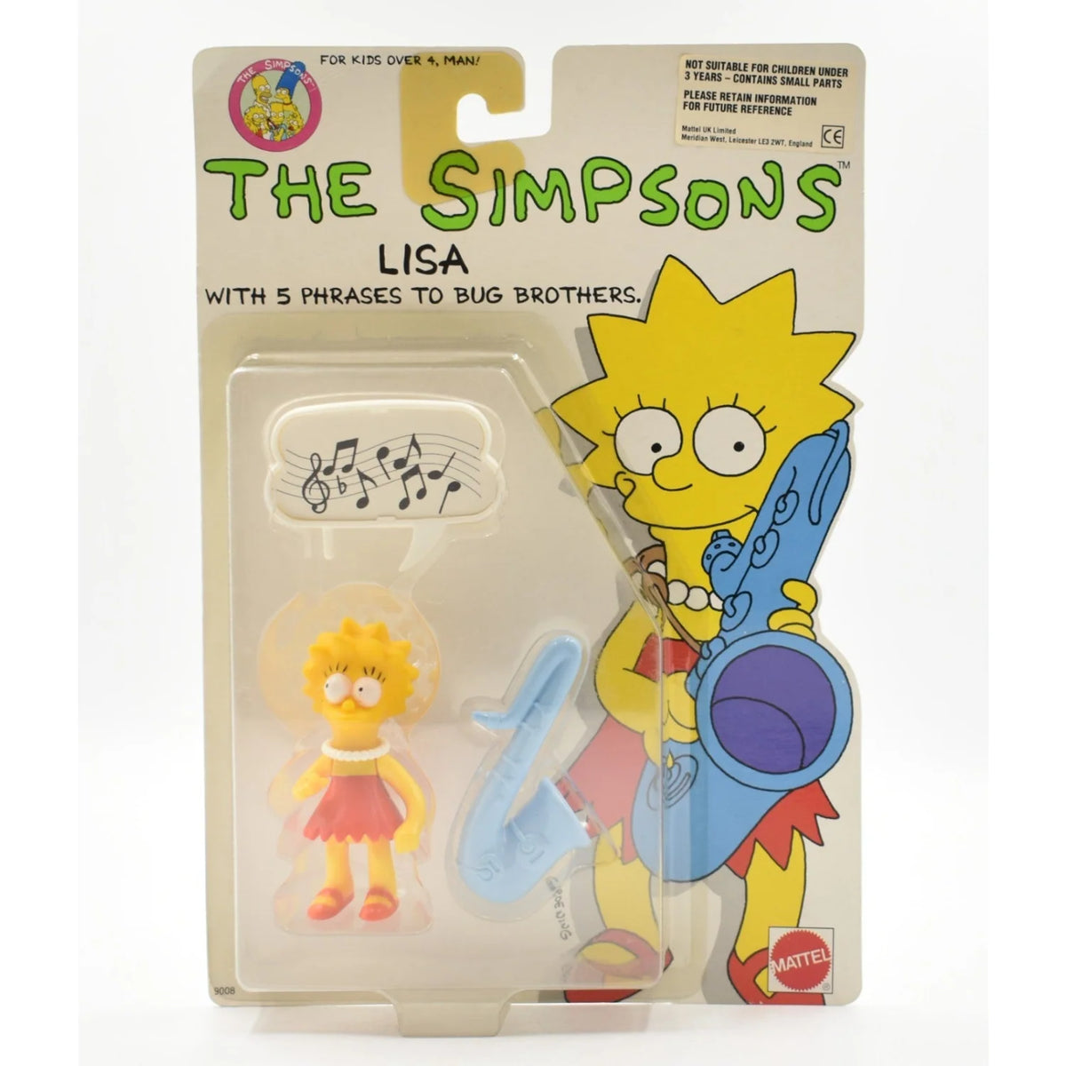 Mattel 1990 Simpsons Lisa Action Figure