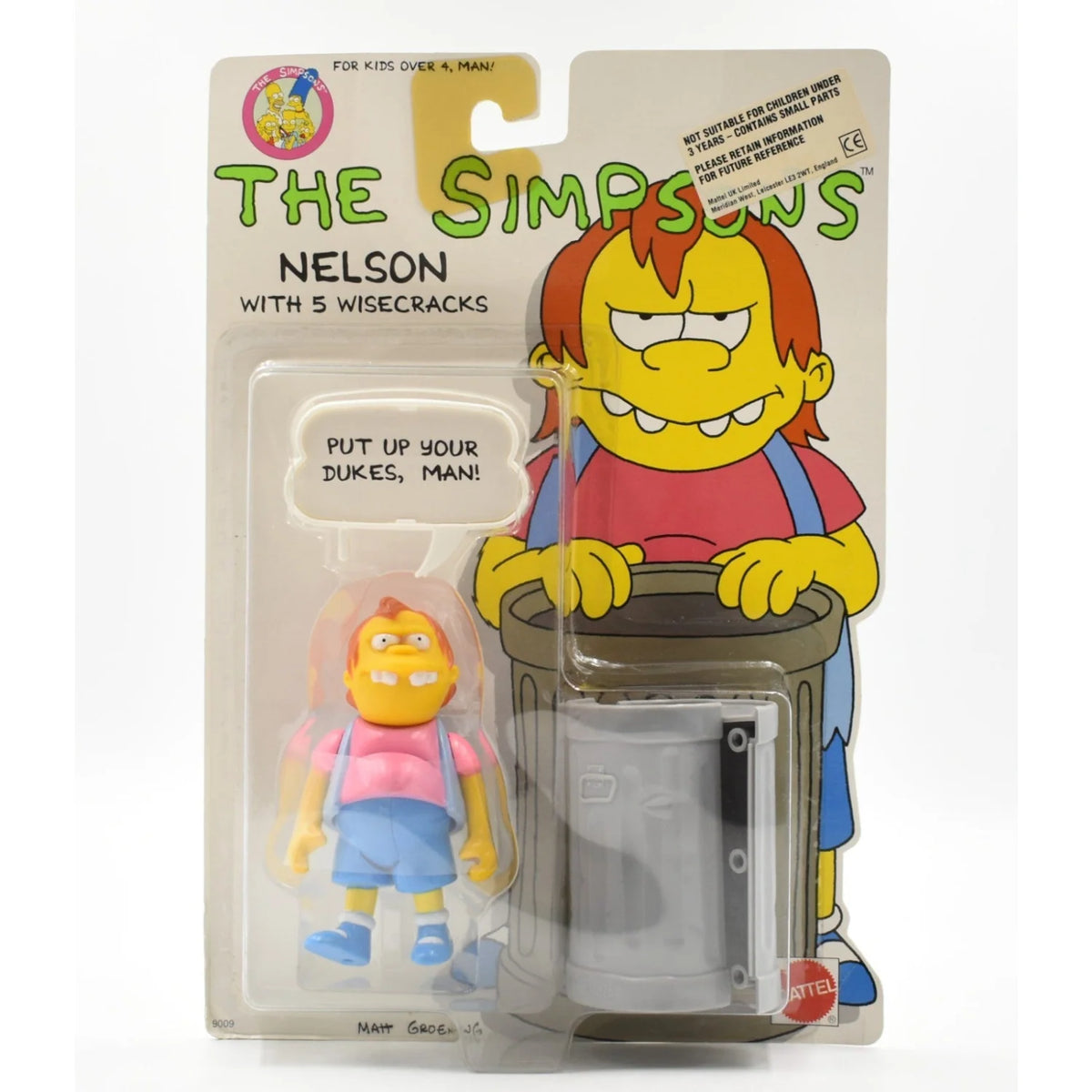Mattel 1990 Simpsons Nelson Muntz Action Figure