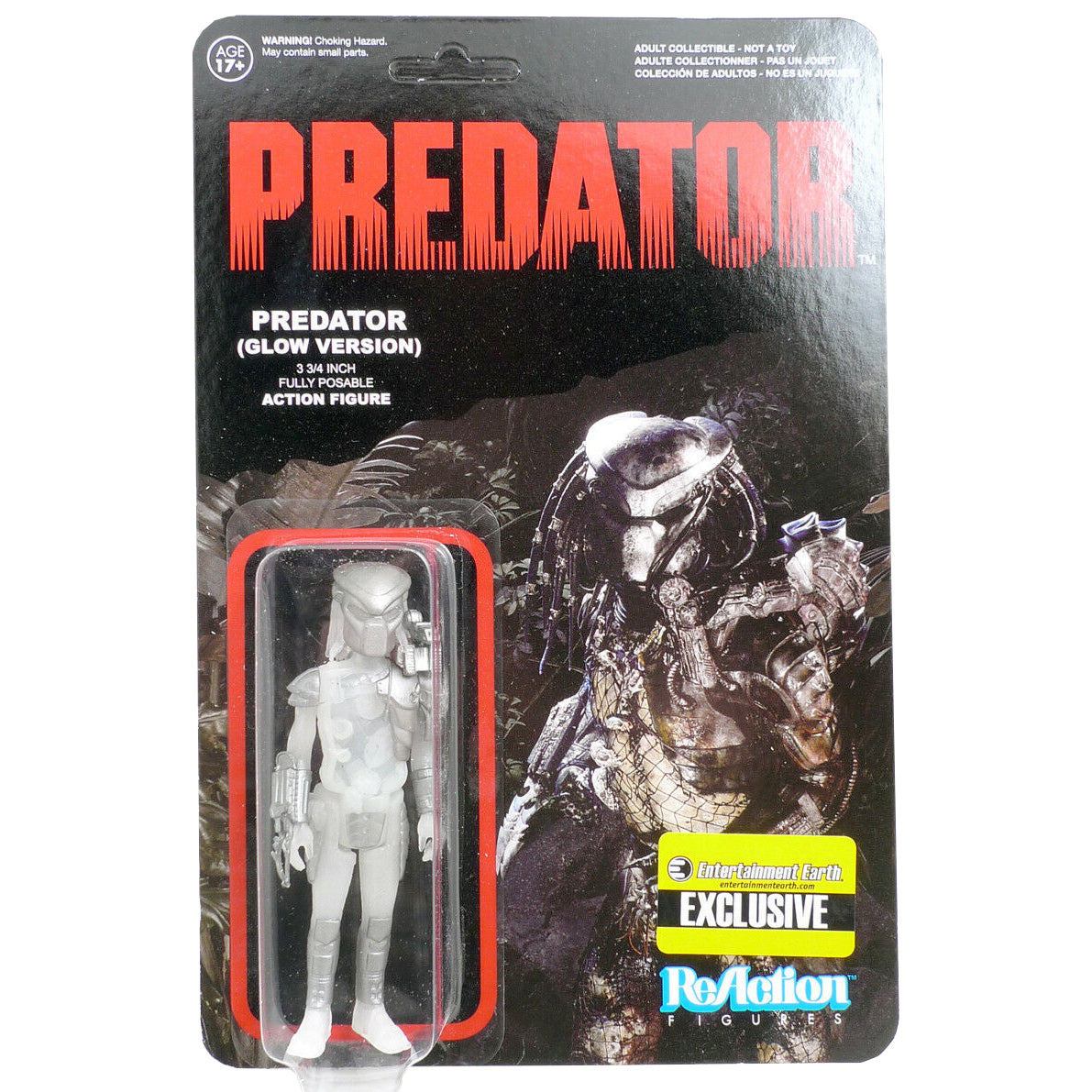 ReAction Predator Glow in the Dark EE Exclusive 3 3/4 Inch Action Figure