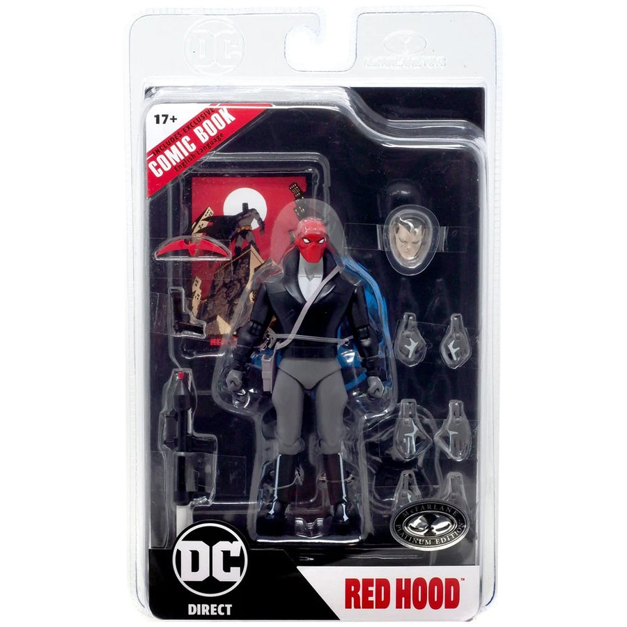 McFarlane Red Hood Batman The Adventures Continue Action Figure with Comic Chase