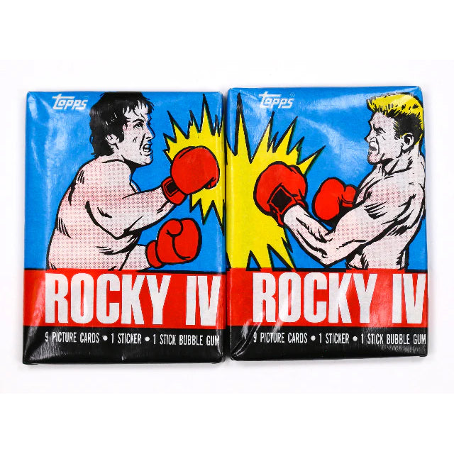 Topps Rocky vs Ivan Drago Wax Pack Cards Art Work Set of 2