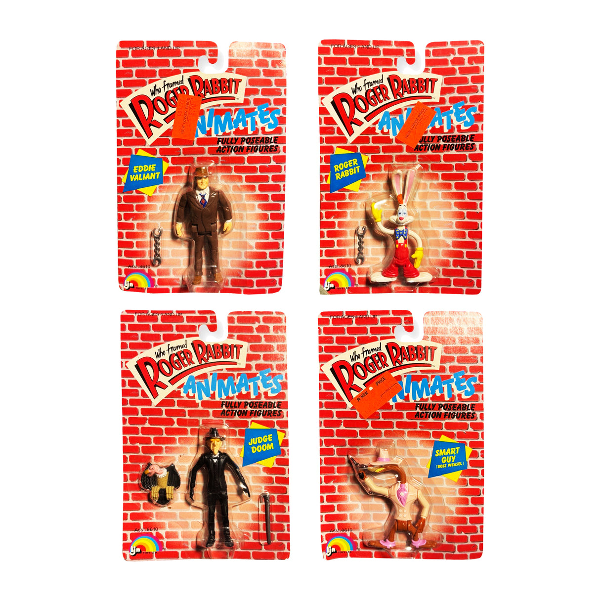 Roger Rabbit 1988 Animates Bendable Action Figures by LJN