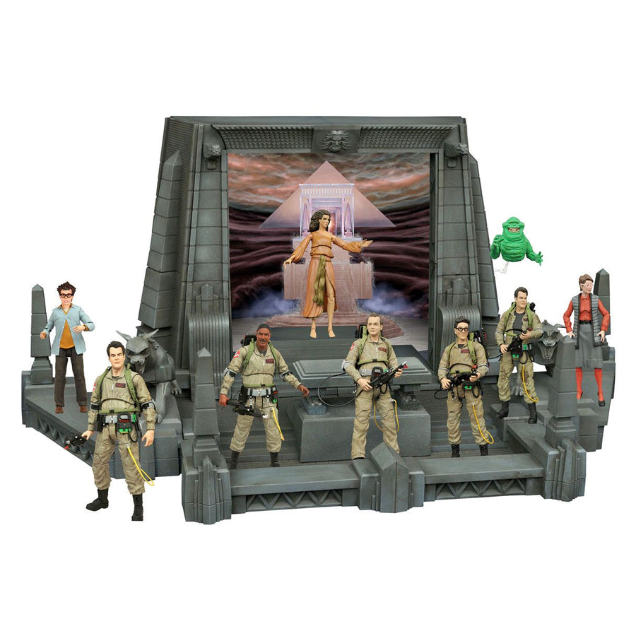 Diamond Select Toys Ghostbusters Rooftop Diorama Complete 15 Figure Set