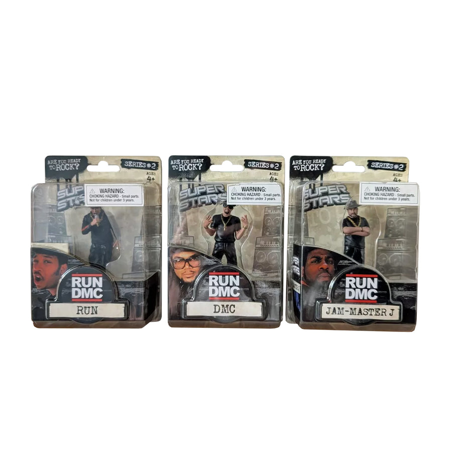 Super Stars Run DMC Action Figures Full Set of 3