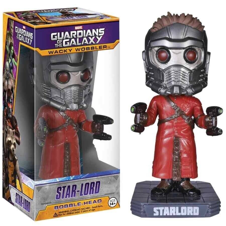 Funko Marvel Guardians of the Galaxy Star Lord Wacky Wobbler Bobble Head