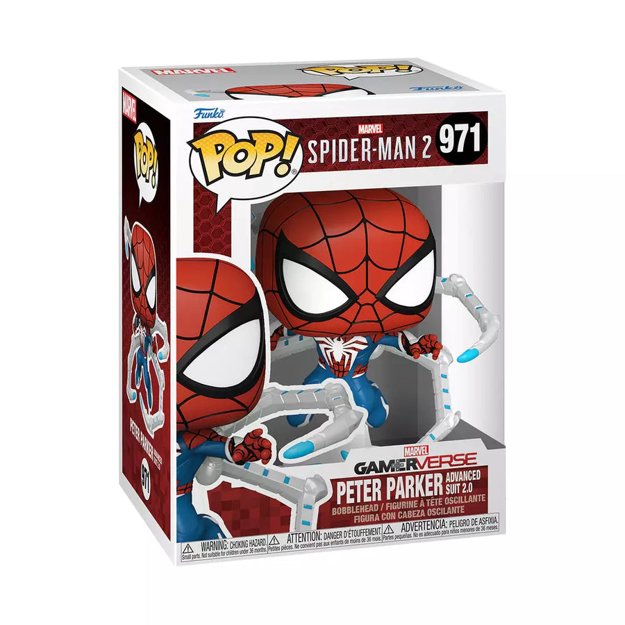 Funko Spider-Man 2 POP! Games Vinyl Figure Peter Parker Suit 9 cm