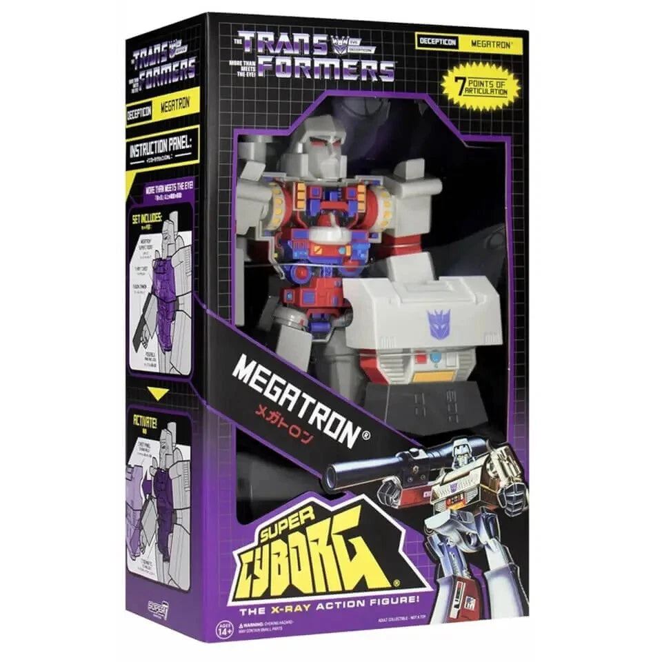 Super7 Transformers Super Cyborg Megatron (Full Colour) 28cm Action Figure
