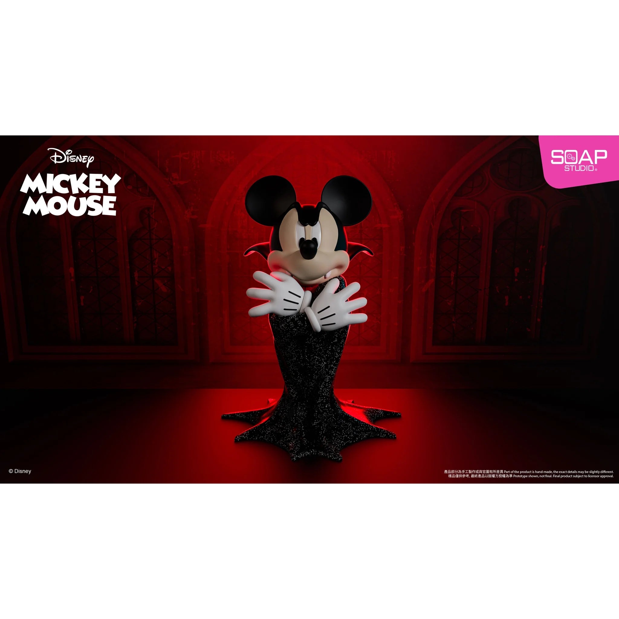 Soap Studio Disney Mickey Mouse アートフィギュア Disney Mickey Mouse Vampire Figure by Soap Studios – Gold Dust Toys