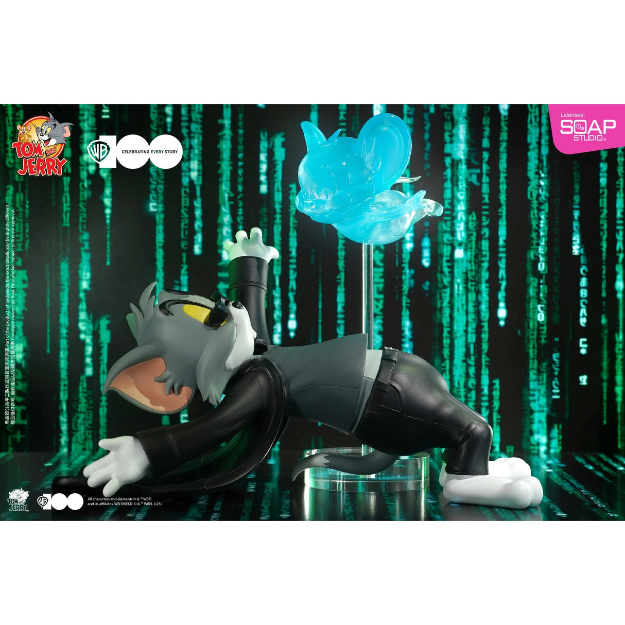 Warner Bros 100th Anniversary Tom and Jerry x The Matrix Statue Soap Studios