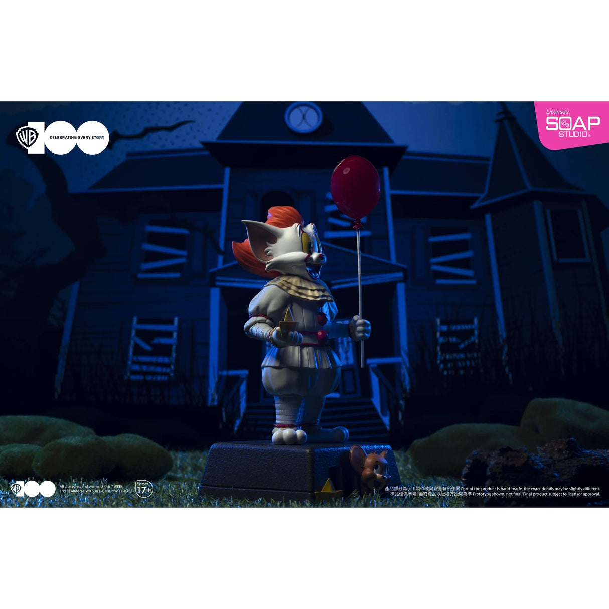 Warner Bros 100th Tom and Jerry x IT Pennywise Statue by Soap Studios