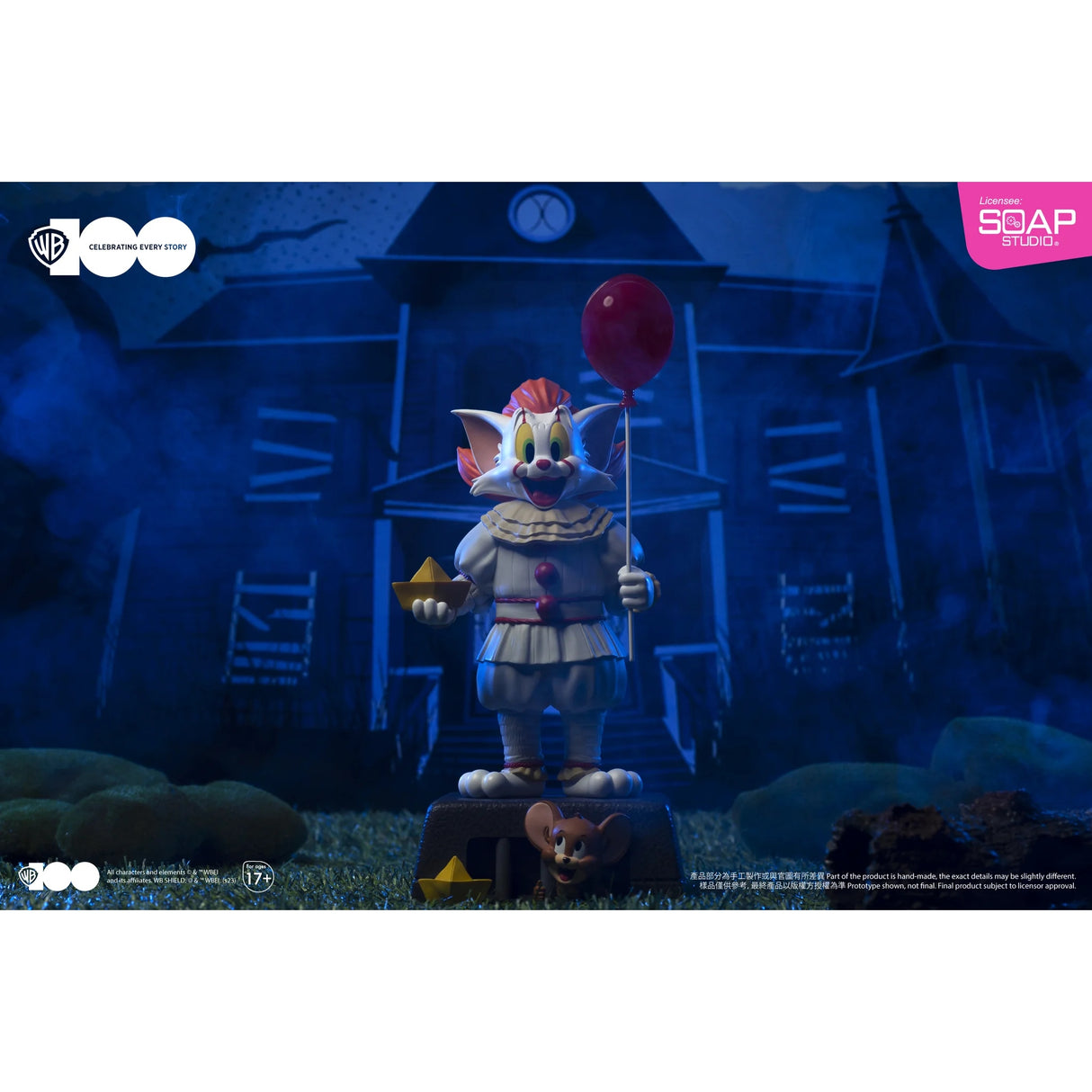 Warner Bros 100th Tom and Jerry x IT Pennywise Statue by Soap Studios
