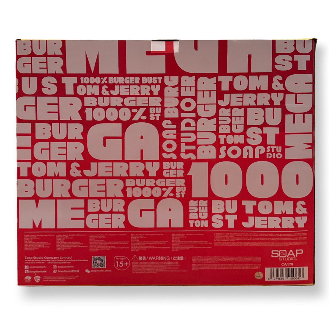 Soap Studio CA178 Tom and Jerry: Mega Burger Bust Figure Statue 1000% Version