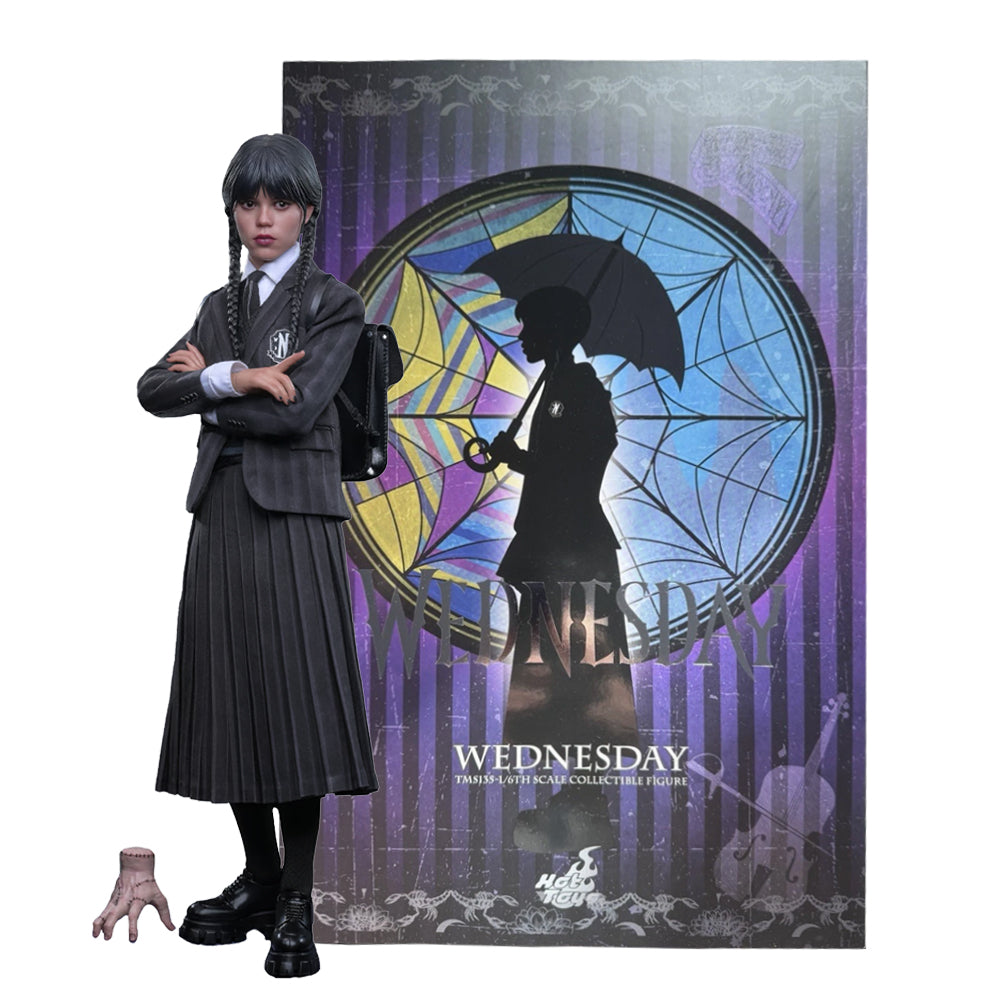 Hot Toys Wednesday Addams (Jenna Ortega) Collectible 1/6 Scale Figure TMS135