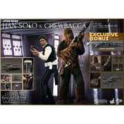Hot Toys Star Wars: Han and Chewie with Heavy Blaster Action Figure MMS263