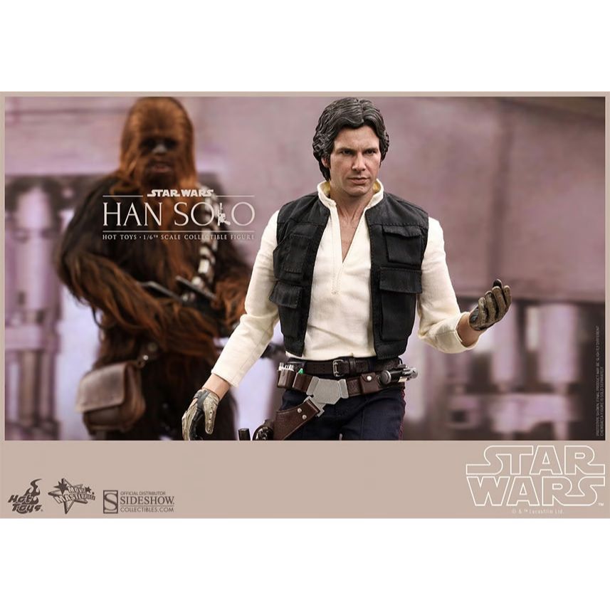 Hot Toys Star Wars: Han and Chewie with Heavy Blaster Action Figure MMS263
