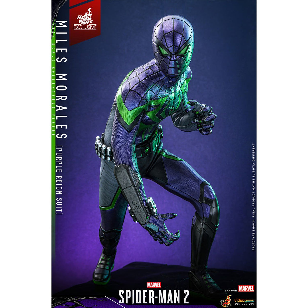Hot Toys Spider-Man Miles Morales Purple Reign Suit 1/6 Scale Figure