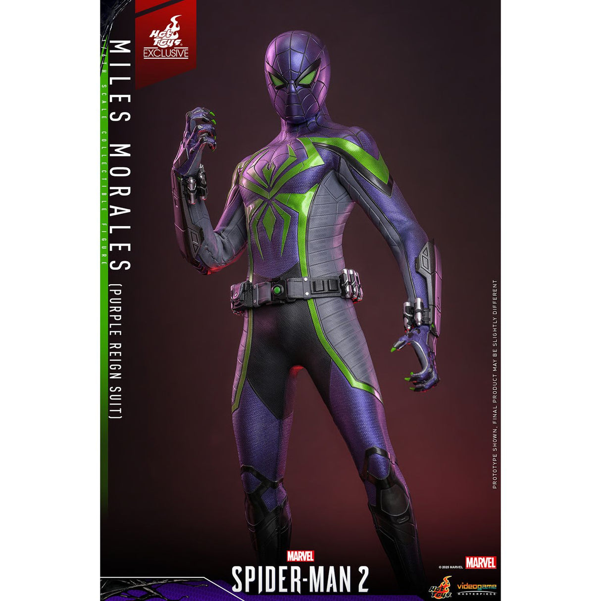 Hot Toys Spider-Man Miles Morales Purple Reign Suit 1/6 Scale Figure