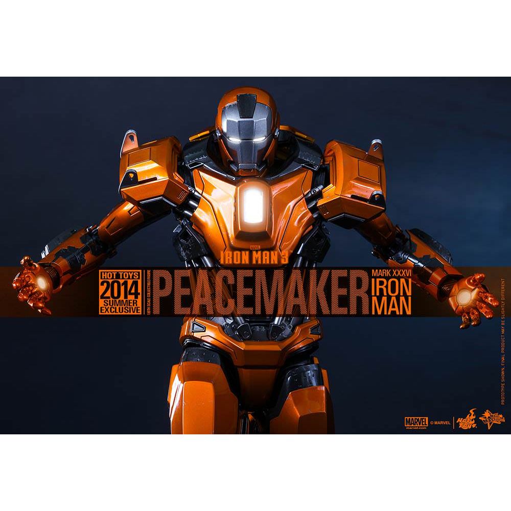 Hot Toys Iron man 3: Peacemaker Mark XXXVI Action Figure MMS258