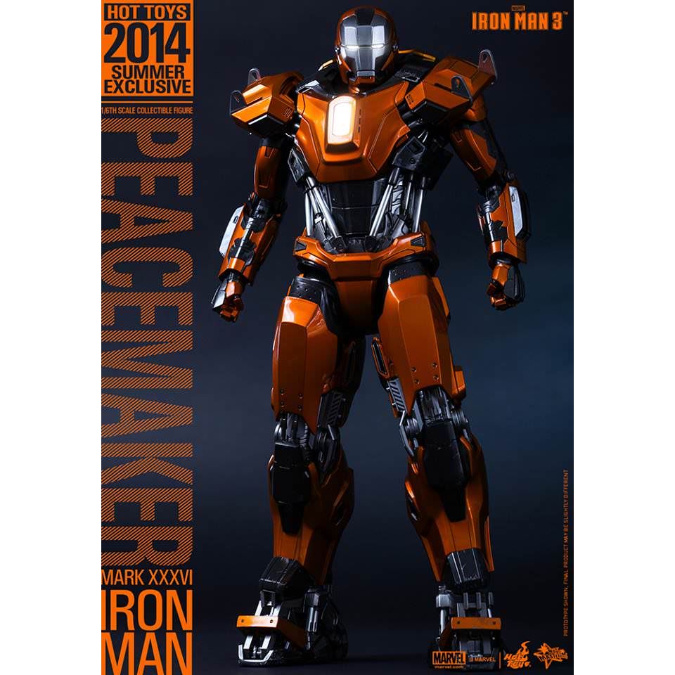 Hot Toys Iron man 3: Peacemaker Mark XXXVI Action Figure MMS258