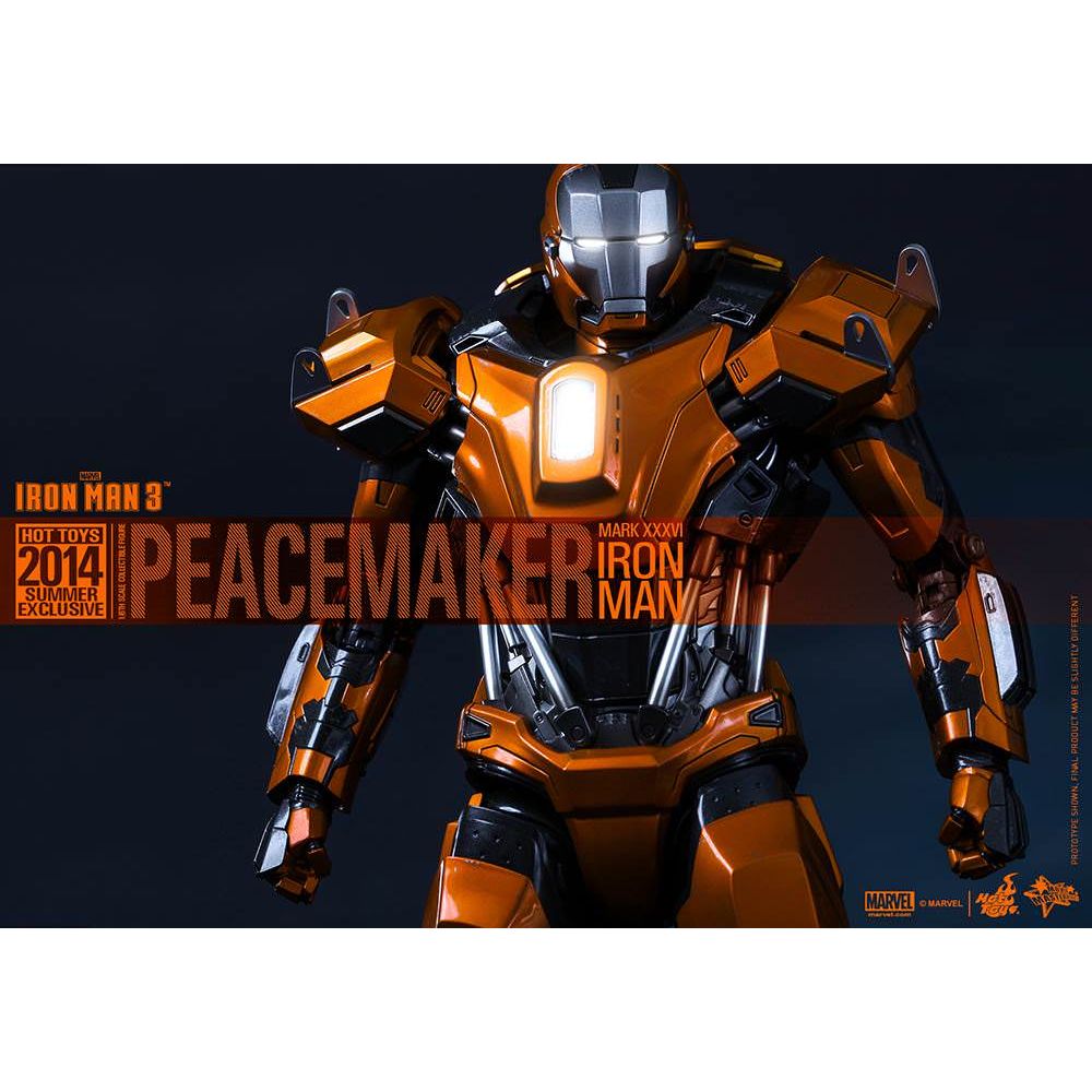 Hot Toys Iron man 3: Peacemaker Mark XXXVI Action Figure MMS258