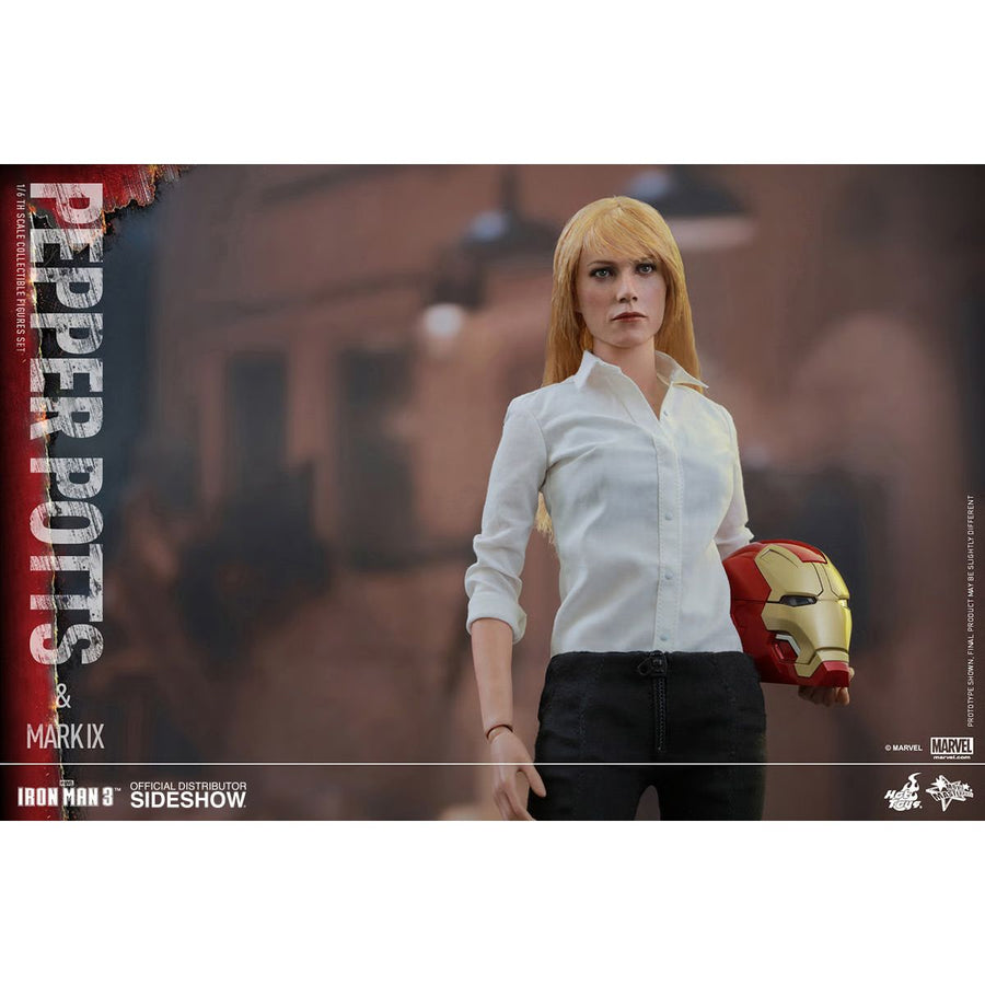 Hot Toys Iron Man 3: Pepper Potts and Mark IX Action Figure MMS311