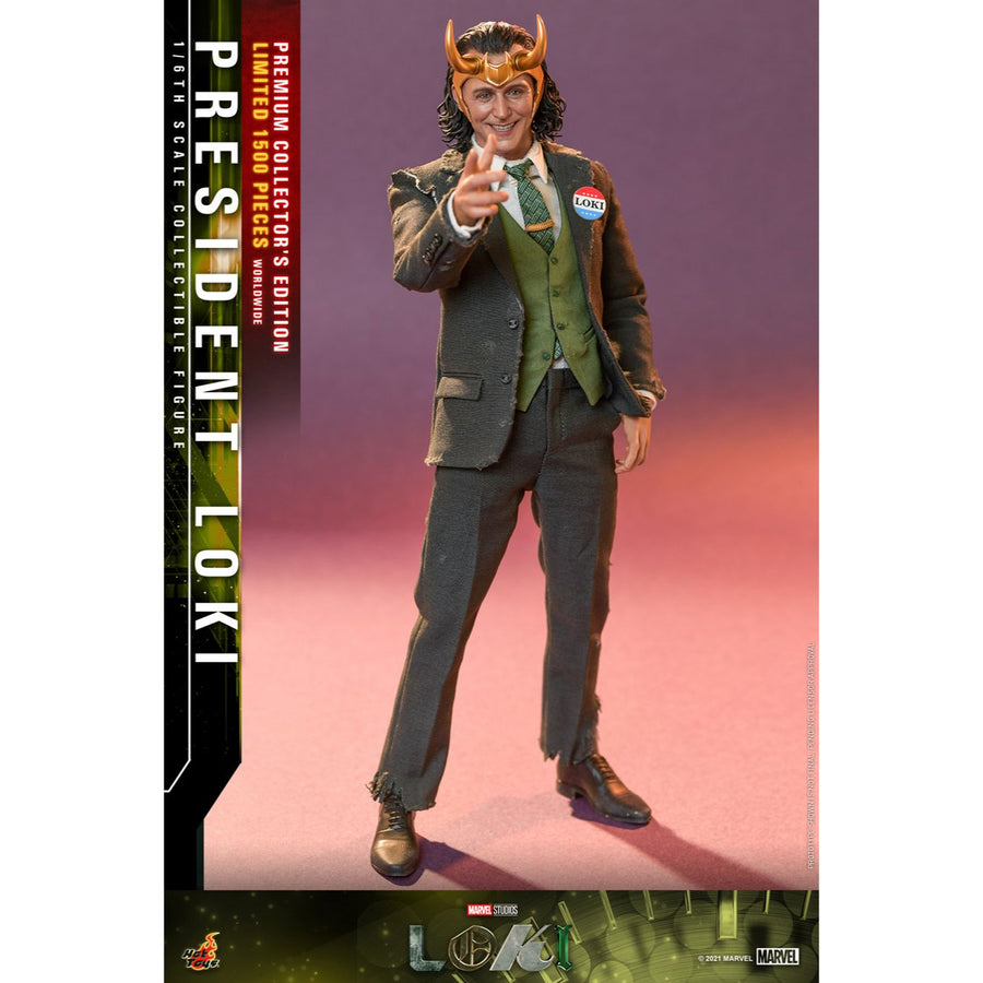 Hot Toys Marvel 1/6 Scale Figure President Loki Premium Collector's Edition