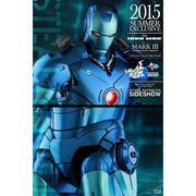 Hot Toys MMS 314 D12: Iron Man Stealth Mode Blue Action Figure MMS314 D12