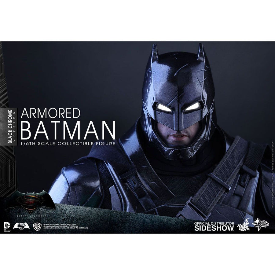 Hot Toys Batman vs Superman: Batman Armoured Black Chrome Action Figure MMS356