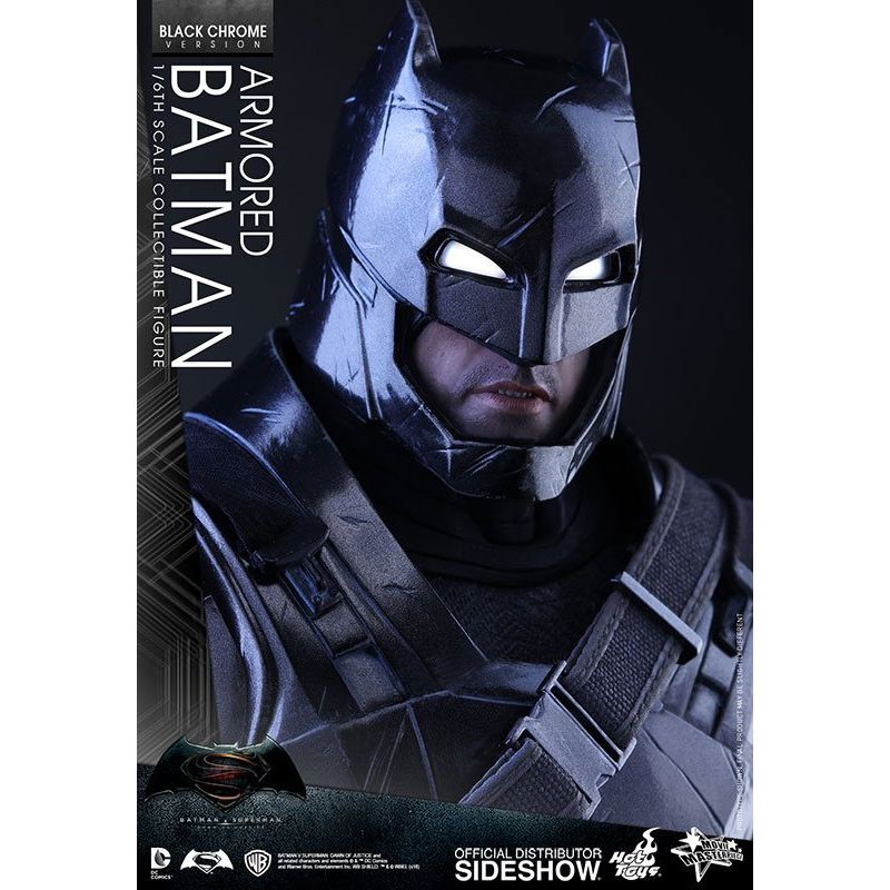 Hot Toys Batman vs Superman: Batman Armoured Black Chrome Action Figure MMS356