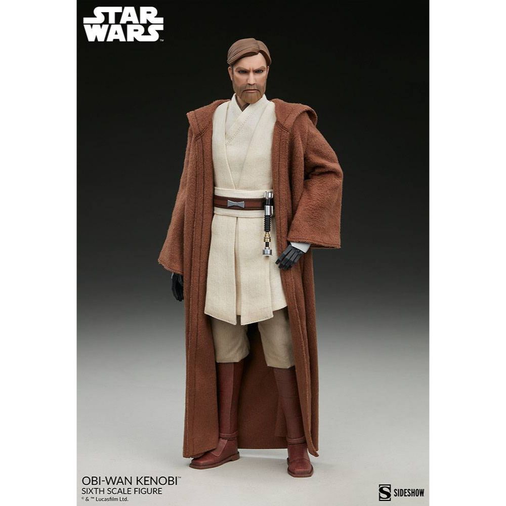 Sideshow Collectibles Star Wars The Clone Wars Action Figure 1/6 Obi-Wan Kenobi 30 cm