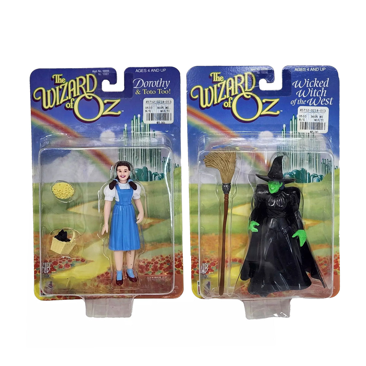 Wizard of Oz Dorothy and the Wicked Witch Action Figures