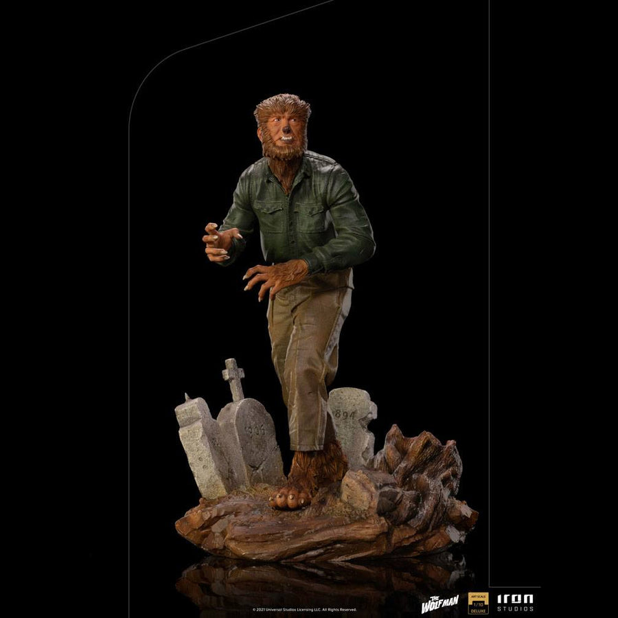 Iron Studios Universal Monsters Deluxe Art Scale Statue 1/10 The Wolf Man 21cm