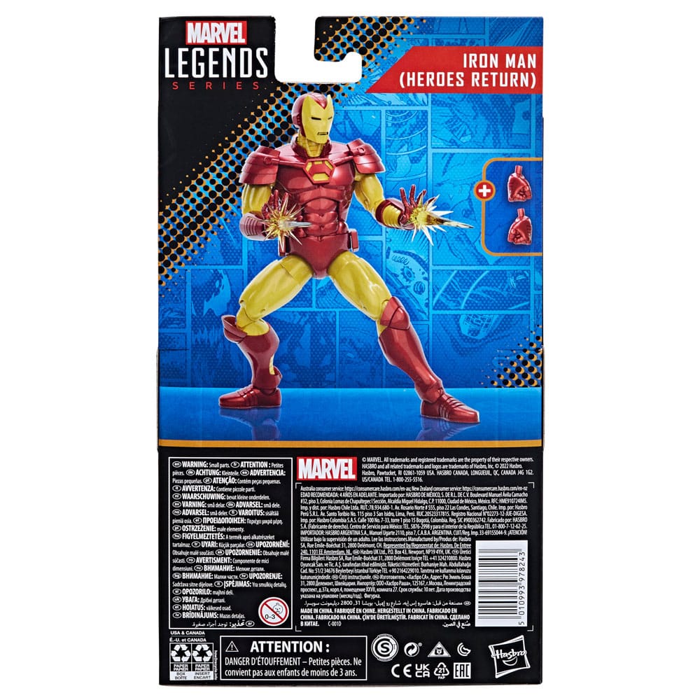 Hasbro Marvel Legends Action Figure Iron Man (Heroes Return) 15cm