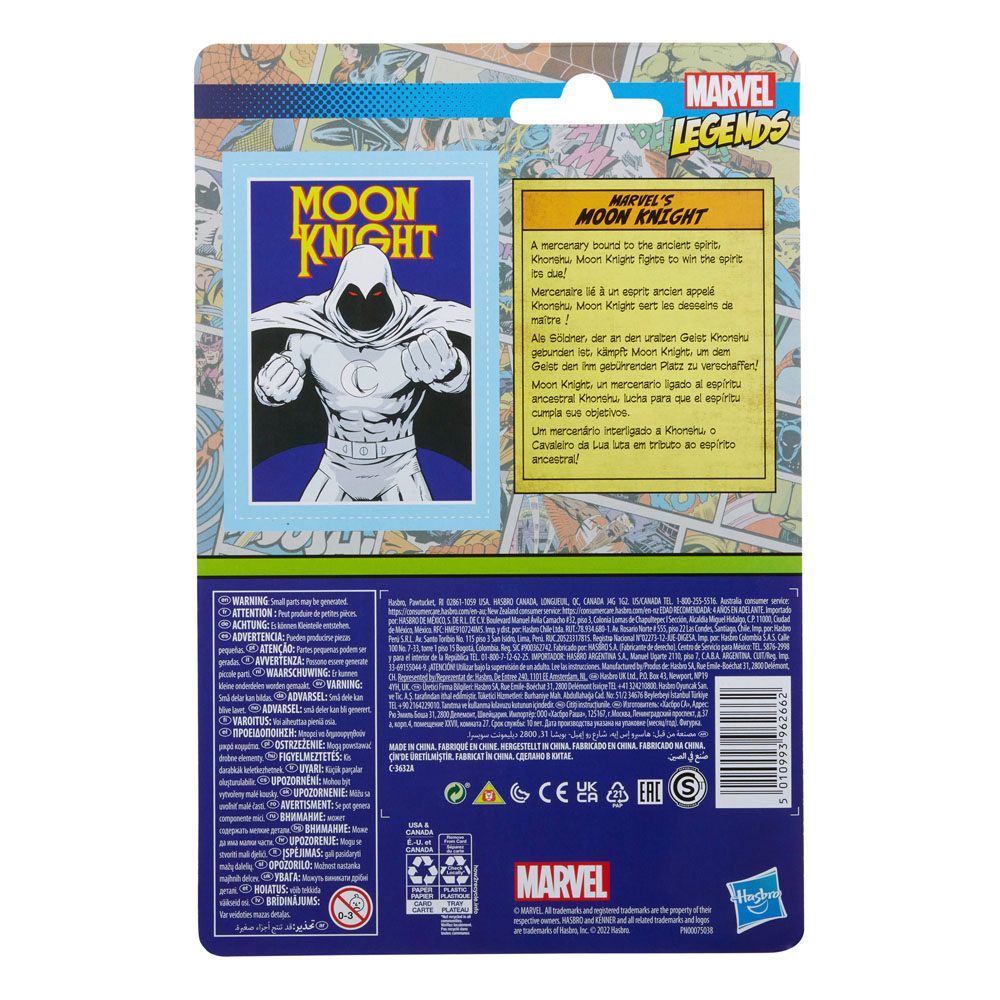 Hasbro Marvel Legends Retro Collection Action Figure 2022 Marvel's Moon Knight 10cm