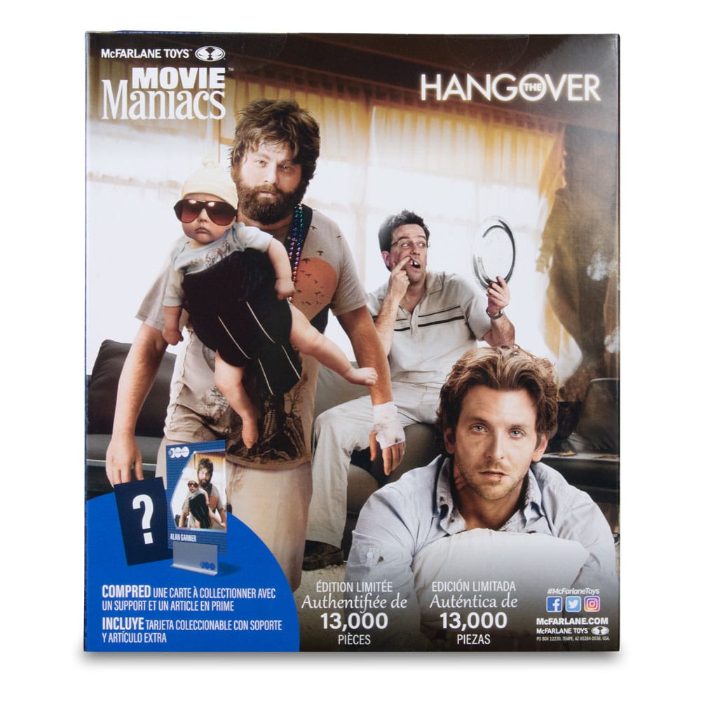 McFarlane Movie Maniacs The Hangover Action Figure Alan Garner 18cm