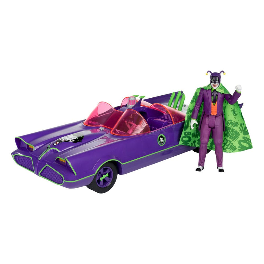 McFarlane DC Retro Action Figure with vehicle Batman 66 Batmobile with Joker