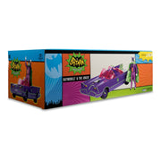 McFarlane DC Retro Action Figure with vehicle Batman 66 Batmobile with Joker