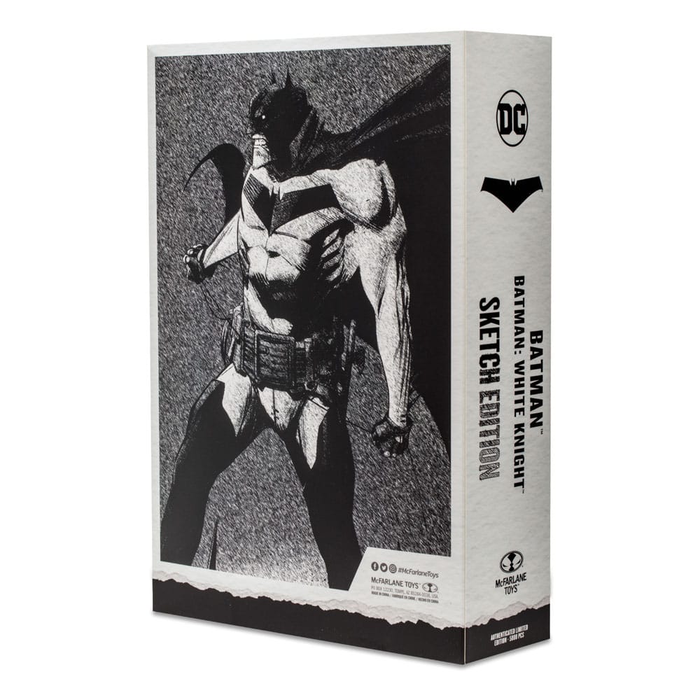 McFarlane DC Multiverse Action Figure Sketch Edition Batman White Knight 18cm