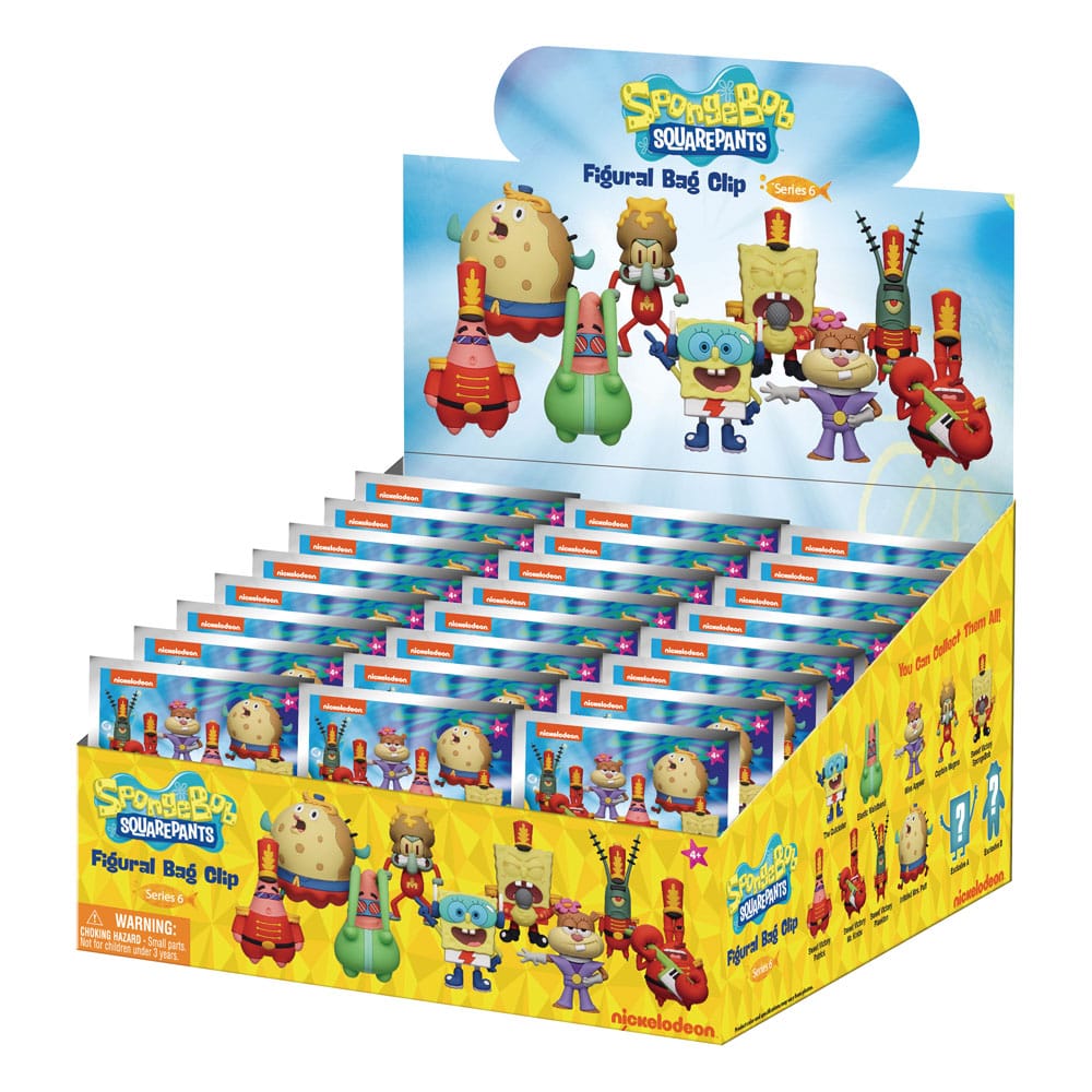 Monogram SpongeBob Squarepants 3D PVC Bag Clips Series 6 Blind Bag