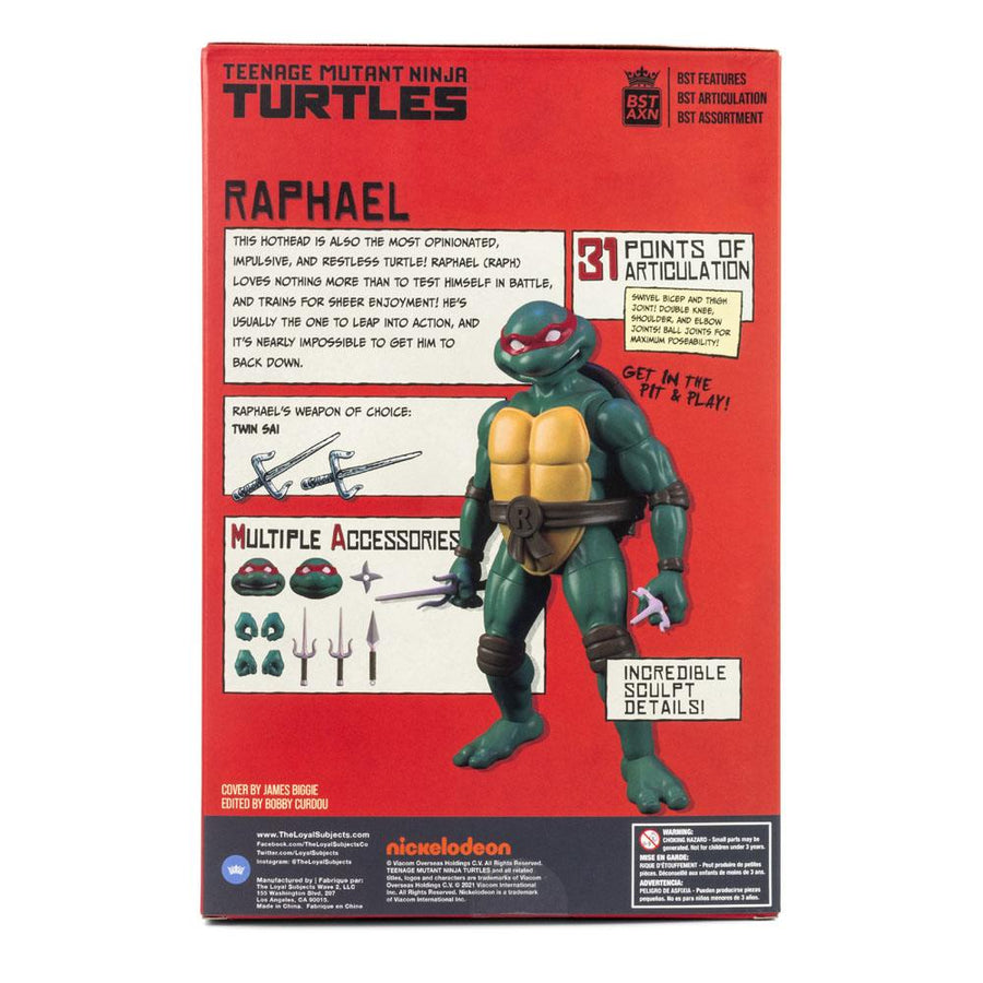 Teenage Mutant Ninja Turtles BST AXN Action Figure & Comic Book Raphael Exclusive