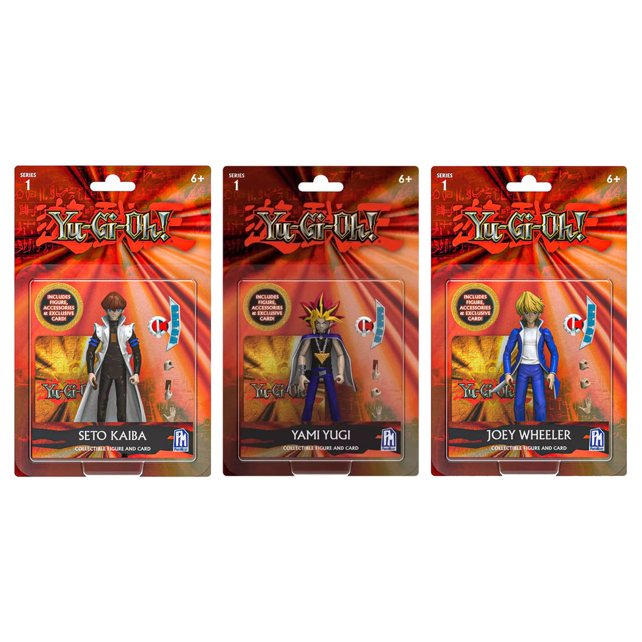 Yu-Gi-Oh! Yami Yugi Kaiba and Joey 5 Inch Action Figure Set YuGiOh