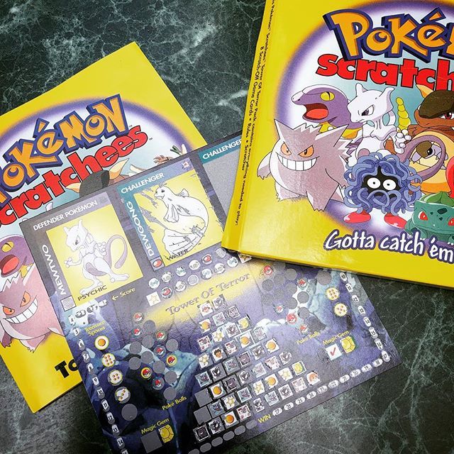 Pokemon Scratchees  Vintage Scratch Off Card Game