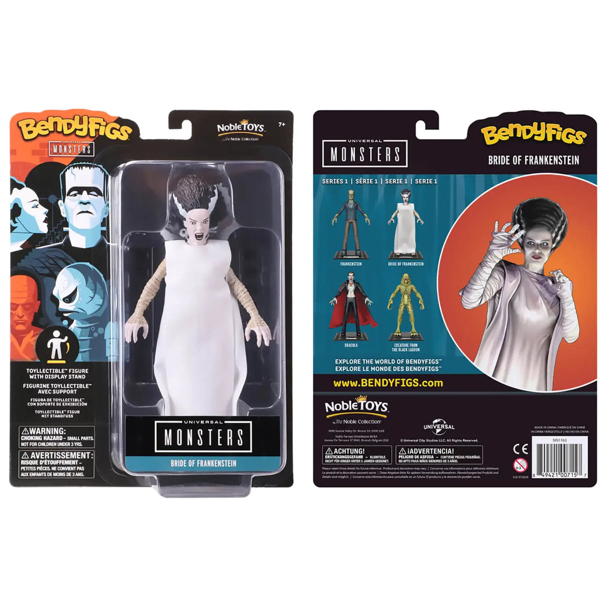Universal Monsters Bride of Frankenstein Bendyfig