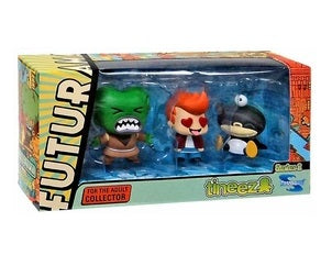 Futurama Tineez Nibbler Morbo Fry 3 Pack (Series 2)