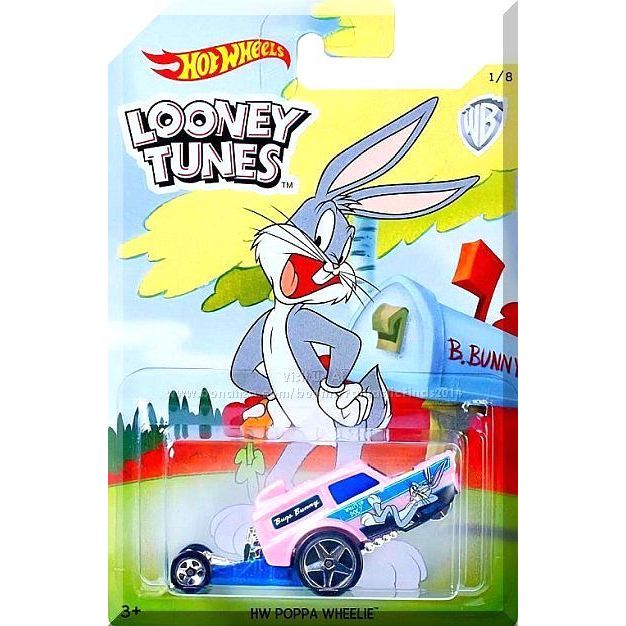 Hot Wheels Bugs Bunny Looney Tunes Die Cast Vehicle